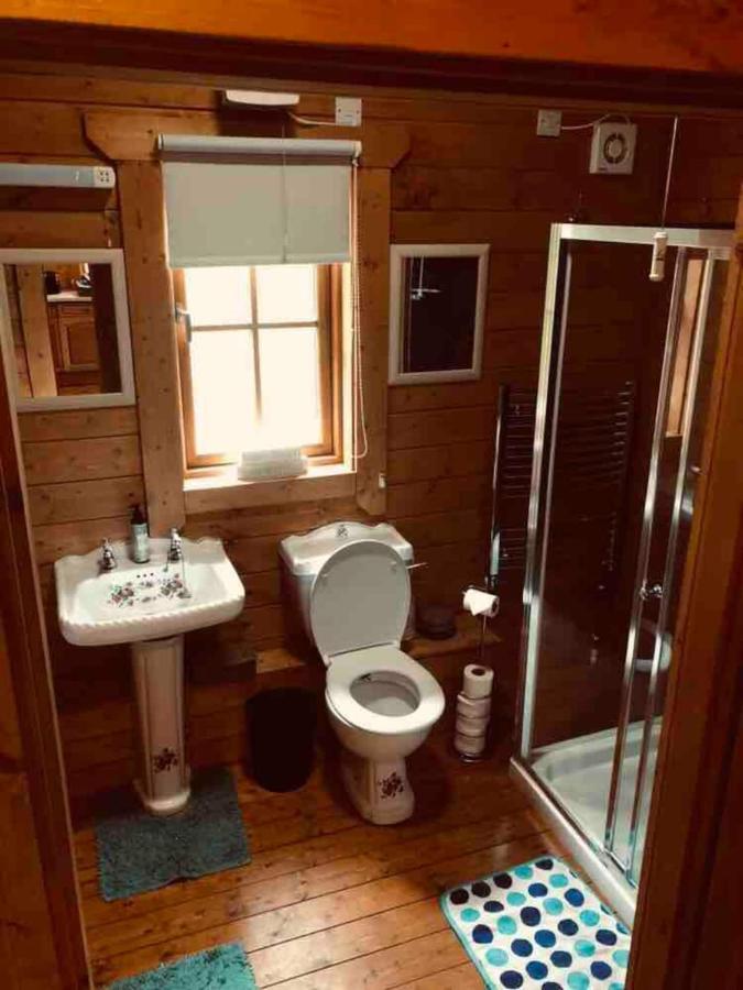 George Cabin - Log Cabin In Wales With Hot Tub ニュータウン エクステリア 写真