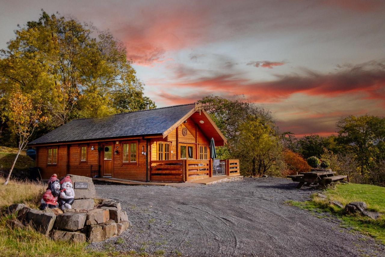 George Cabin - Log Cabin In Wales With Hot Tub ニュータウン エクステリア 写真