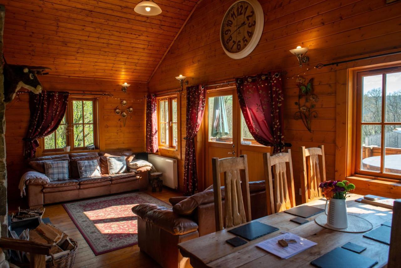 George Cabin - Log Cabin In Wales With Hot Tub ニュータウン エクステリア 写真