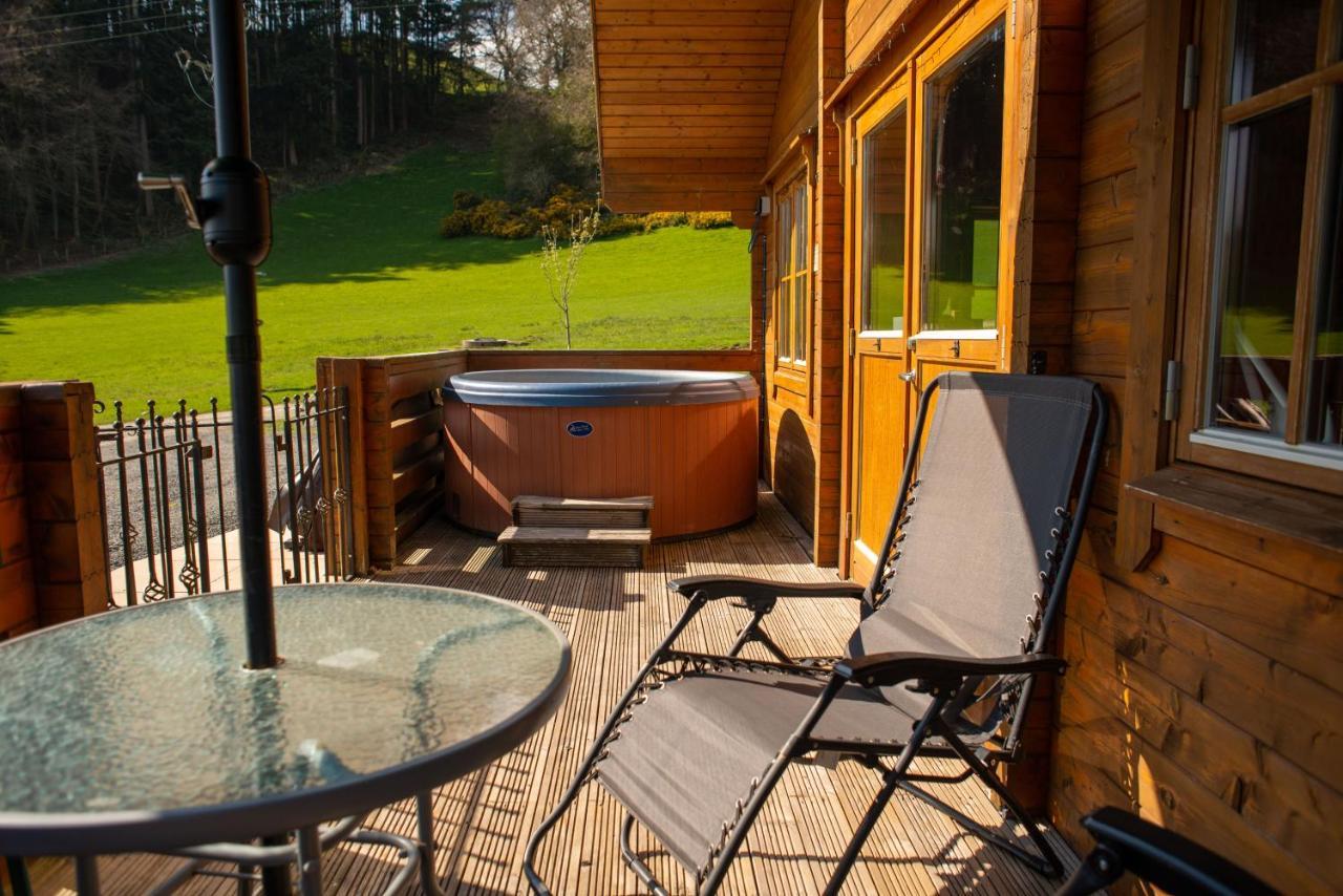 George Cabin - Log Cabin In Wales With Hot Tub ニュータウン エクステリア 写真